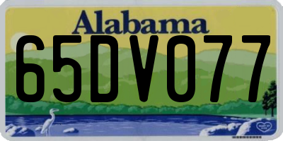 AL license plate 65DV077