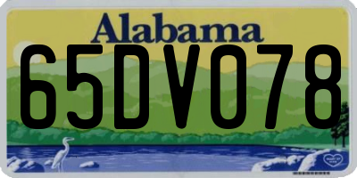 AL license plate 65DV078