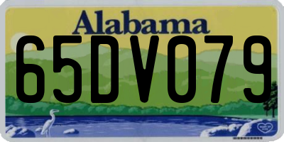 AL license plate 65DV079