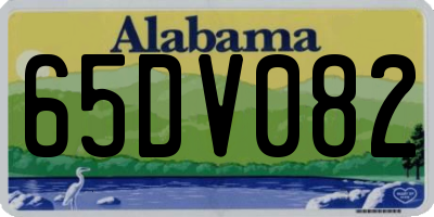 AL license plate 65DV082