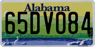AL license plate 65DV084