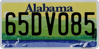 AL license plate 65DV085