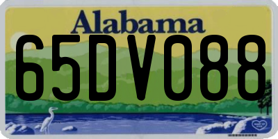AL license plate 65DV088