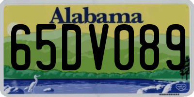 AL license plate 65DV089