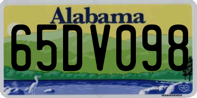 AL license plate 65DV098