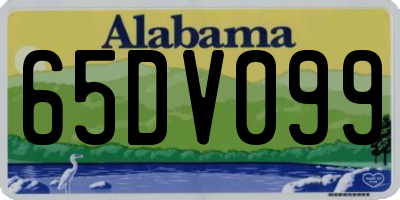 AL license plate 65DV099