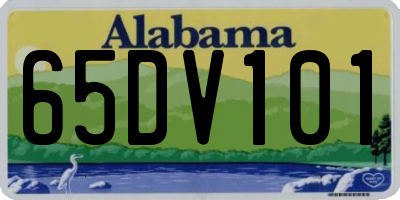 AL license plate 65DV101
