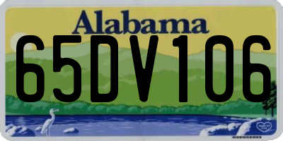 AL license plate 65DV106