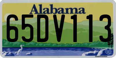 AL license plate 65DV113