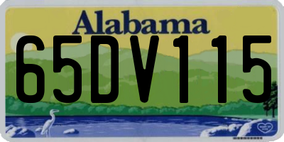 AL license plate 65DV115