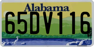 AL license plate 65DV116