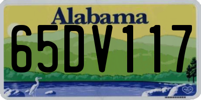 AL license plate 65DV117