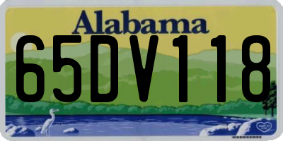 AL license plate 65DV118