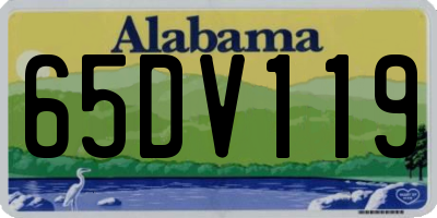 AL license plate 65DV119