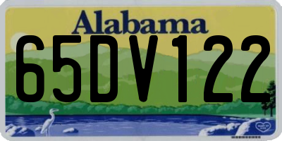 AL license plate 65DV122