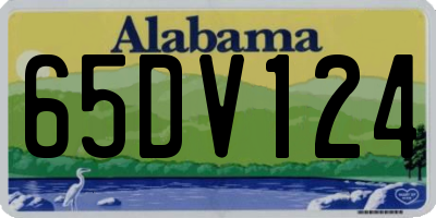 AL license plate 65DV124