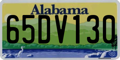 AL license plate 65DV130