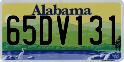 AL license plate 65DV131