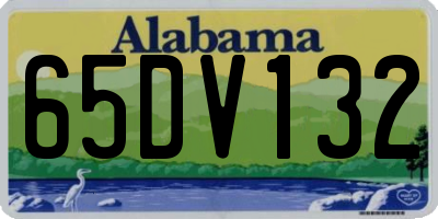 AL license plate 65DV132