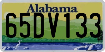 AL license plate 65DV133