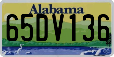 AL license plate 65DV136