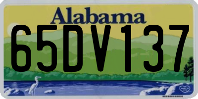 AL license plate 65DV137