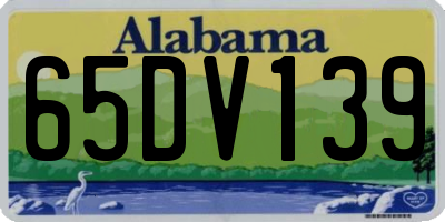 AL license plate 65DV139