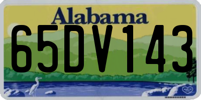 AL license plate 65DV143