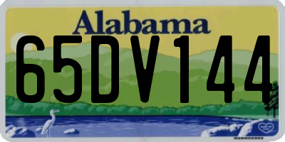 AL license plate 65DV144