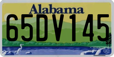 AL license plate 65DV145