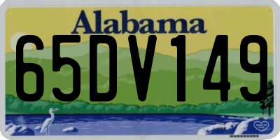 AL license plate 65DV149