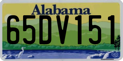 AL license plate 65DV151