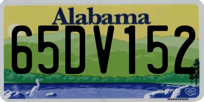 AL license plate 65DV152
