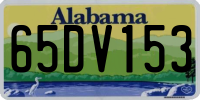 AL license plate 65DV153