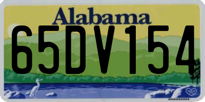 AL license plate 65DV154