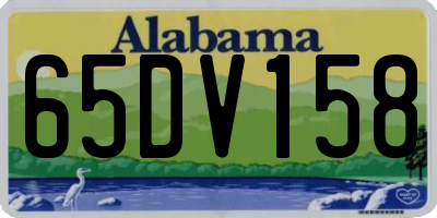 AL license plate 65DV158