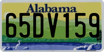 AL license plate 65DV159