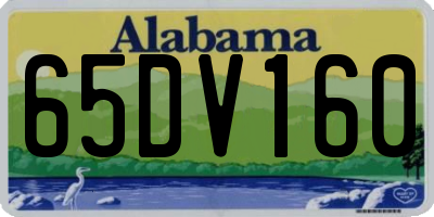 AL license plate 65DV160