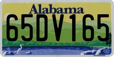 AL license plate 65DV165