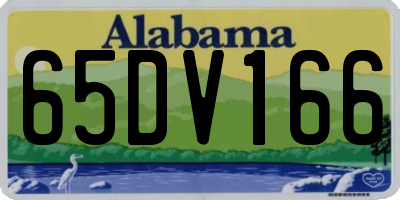 AL license plate 65DV166