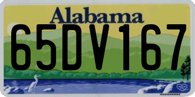 AL license plate 65DV167