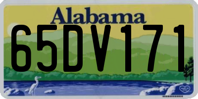 AL license plate 65DV171
