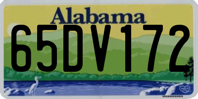 AL license plate 65DV172