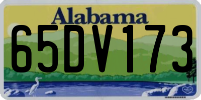 AL license plate 65DV173