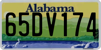 AL license plate 65DV174