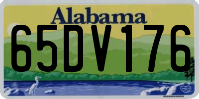 AL license plate 65DV176