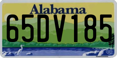 AL license plate 65DV185