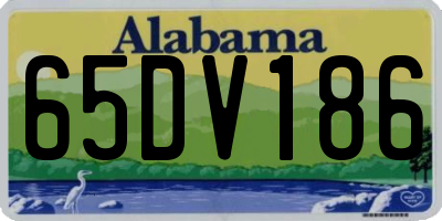 AL license plate 65DV186