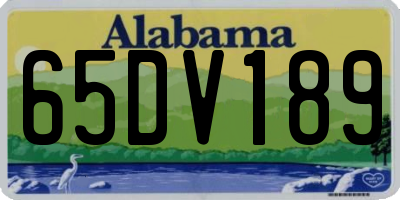 AL license plate 65DV189