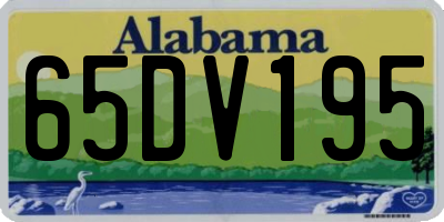 AL license plate 65DV195